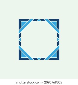 Islamic Line Border or frame design concept