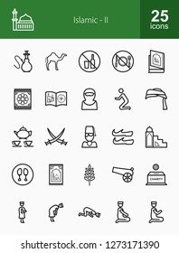 Islamic Line Icons
