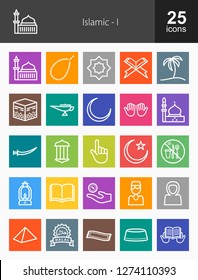 Islamic Line Icons