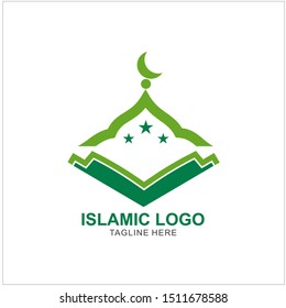 Islamic Logo Design Template. Mosque Icon Design Template 
