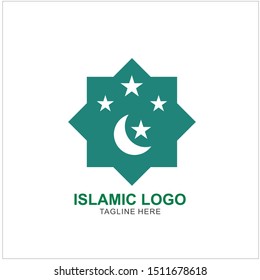 Islamic Logo Design Template. Mosque Icon Design Template 