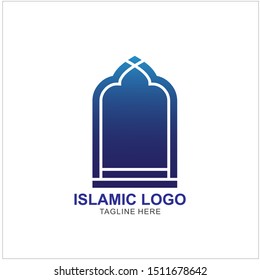 Islamic Logo Design Template. Mosque Icon Design Template 