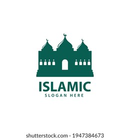 Islamic logo design vector, template icon illustration