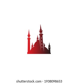 Islamic logo, Mosque icon design vector template illustration