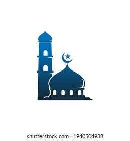 Islamisches Logo, Moschee-Symbol-Design, Vektorgrafik