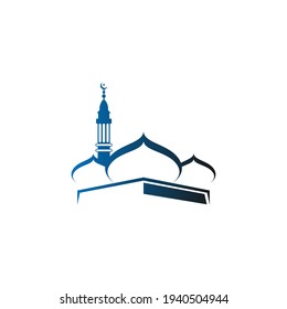 Islamic logo, Mosque icon design vector template illustration