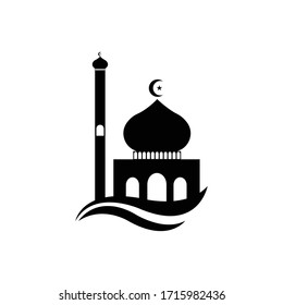 Islamic logo, Mosque icon vector template