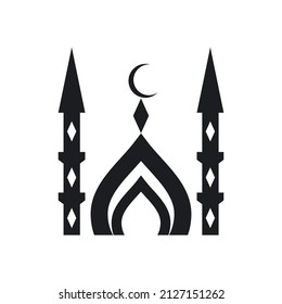 Islamic logo, Mosque icon vector template