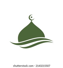 Islamic logo, Mosque icon vector template