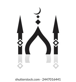Islamic logo, Mosque icon vector template