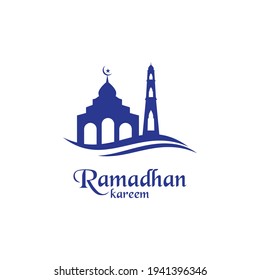 Islamic logo, Mosque,ramadhan kareem vector template
