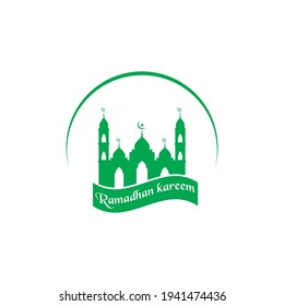 Islamic logo, Mosque,ramadhan kareem vector template