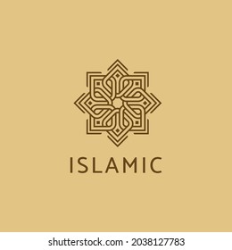 Islamic logo with octagon based shape