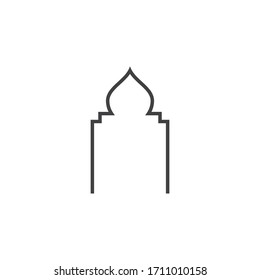 Islamic logo and symbol, Mosque icon vector template