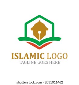 Islamic Logo Template Design Vector, Emblem, Concept Design, Creative Symbol, Icon. Vector illustration