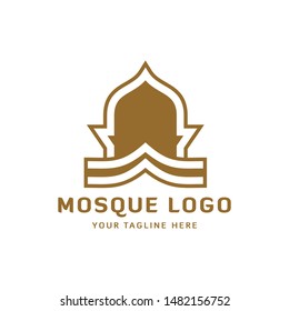 Islamic logo vector, creative muslim design. Mosque Logo Template Design Vector, Emblem, Concept Design, Creative Symbol, Icon
