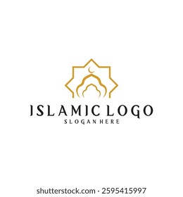 islamic logo vector icon illustration template design