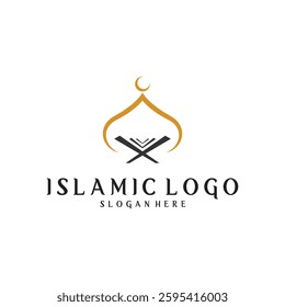 islamic logo vector icon illustration template design
