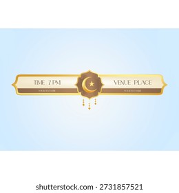 vetor islâmico do terço inferior do ramadã