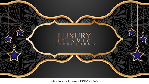islamic luxury background decorative ornamental