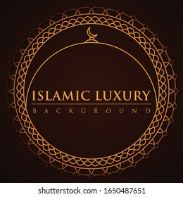 Islamic Luxury Premium Mandala Background. Good to use for Islamic graphic asset like Ramadan Kareem, Ied Mubarak, etc. 