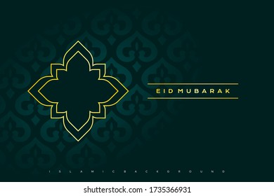 Islamic luxury vector design greeting card background islamic design banner