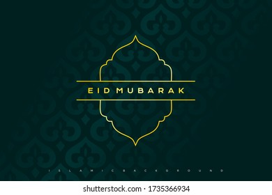 Islamic luxury vector design greeting card background islamic design banner