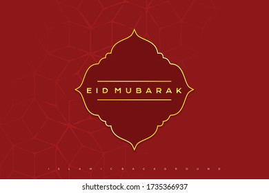 Islamic luxury vector design greeting card background islamic design banner