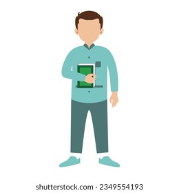 Islamic man personal illustration vector element