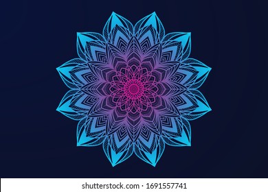 islamic mandala background vector design