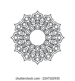 Islamischer Mandala-Hintergrund, Vektorgrafik