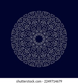 Islamic mandala background vector illustration