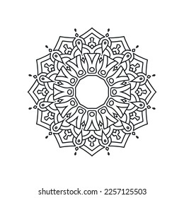 Islamic mandala background vector illustration