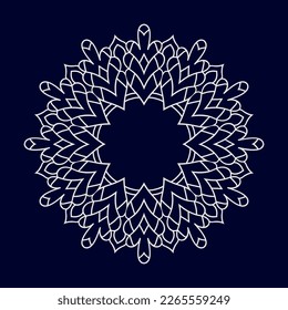 Islamischer Mandala-Hintergrund, Vektorgrafik