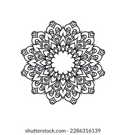 Islamic mandala background vector illustration