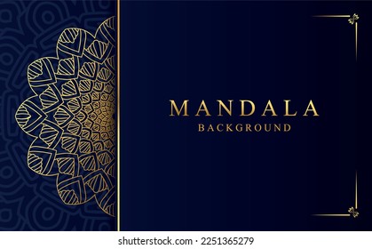Islamischer Mandala-Designhintergrund, Vektorgrafik