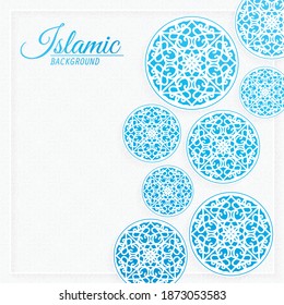 Islamic mandala gradient background design