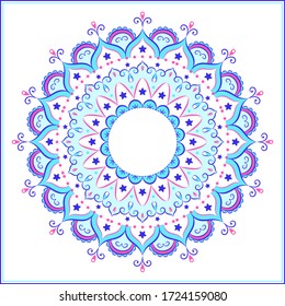 Mandala islámica para las vacaciones.