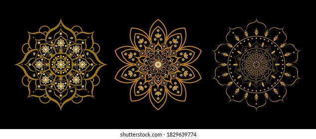 Vector de ilustración de Mandala islámica Ramadan Mubarak