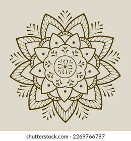 Islamic mandala for invitation design and Islamic holidays