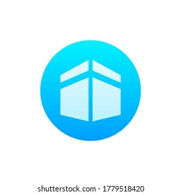 Islamic Mecca Icon Vector. Modern Style