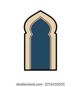 Arco islámico de Mihrab Arquitectura de la puerta de la mezquita