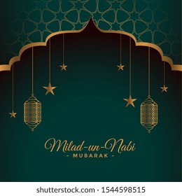 islamic milad un nabi festival card design