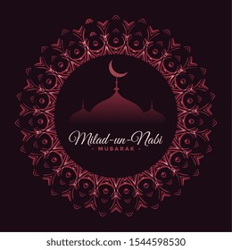 islamic milad un nabi festival card design