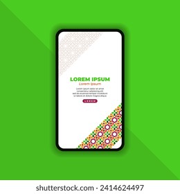 Islamic Mobile Landing Page Background Design