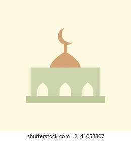 Ilustración de la construcción de una mezquita islámica