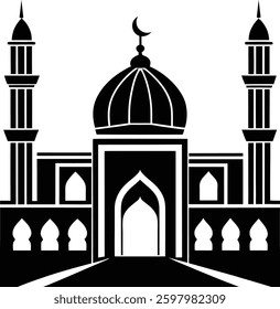 Islamic Mosque Dome – Elegant Vector Art