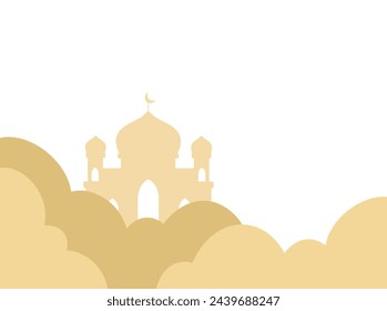 Islamic Mosque Eid Al Fitr Frame Background