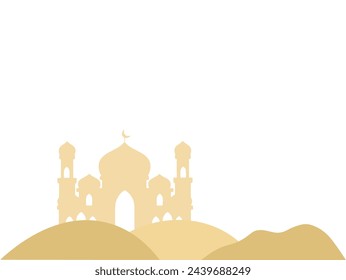 Islamic Mosque Eid Al Fitr Frame Background
