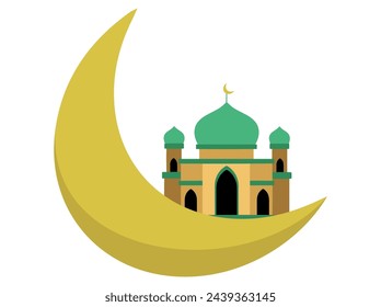 Islamic Mosque Frame Background Illustration